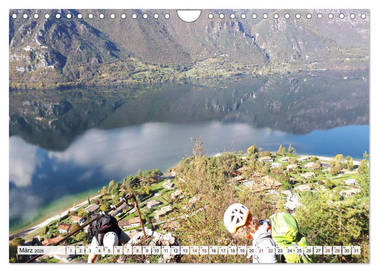 Beispielinhalt (Bild) Klettersteige in Norditalien (Wandkalender 2026 DIN A4 quer), CALVENDO Monatskalender