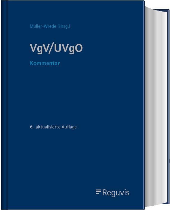 Vorderes Coverbild VgV / UVgO Kommentar