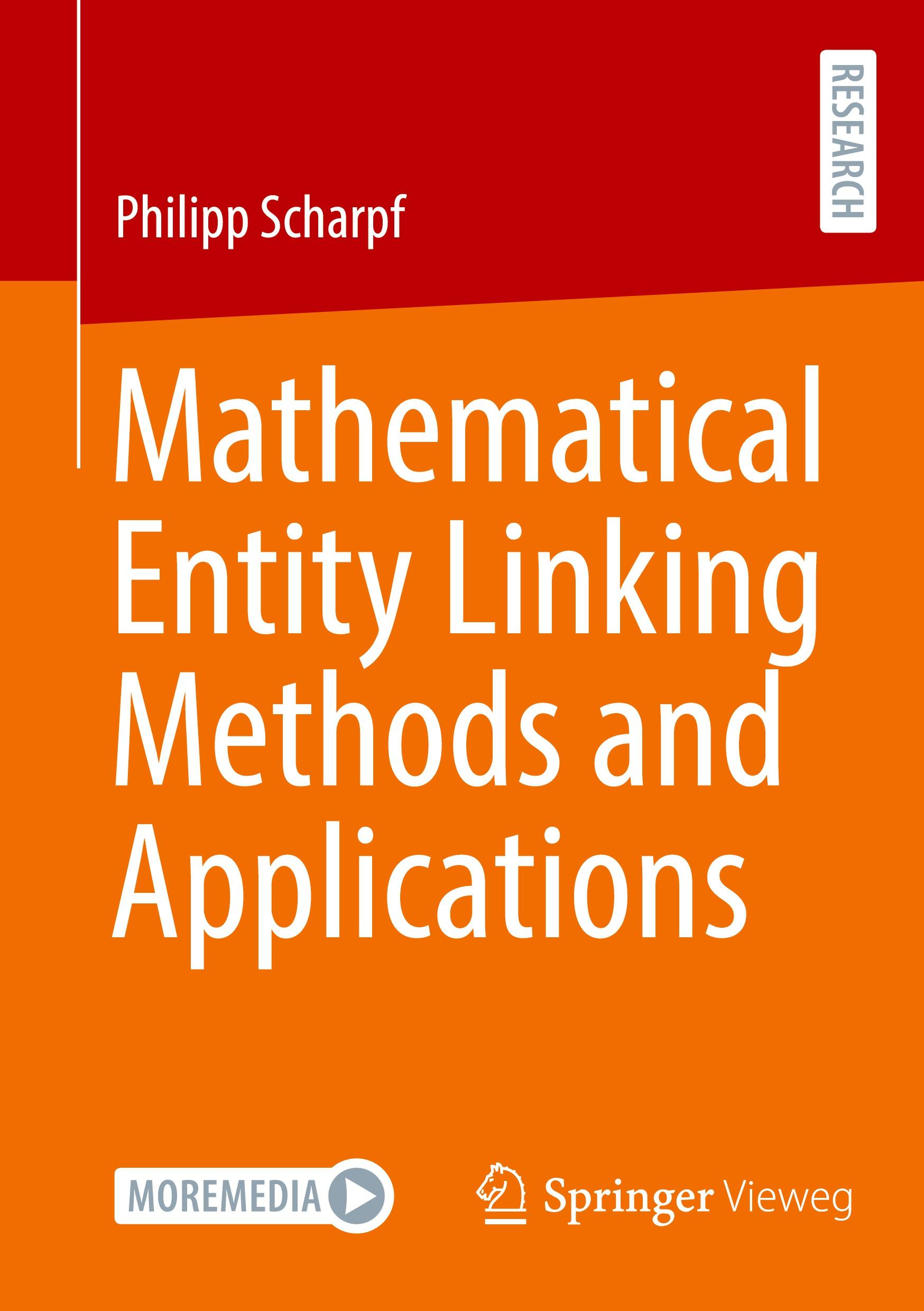 Vorderes Coverbild Mathematical Entity Linking Methods and Applications