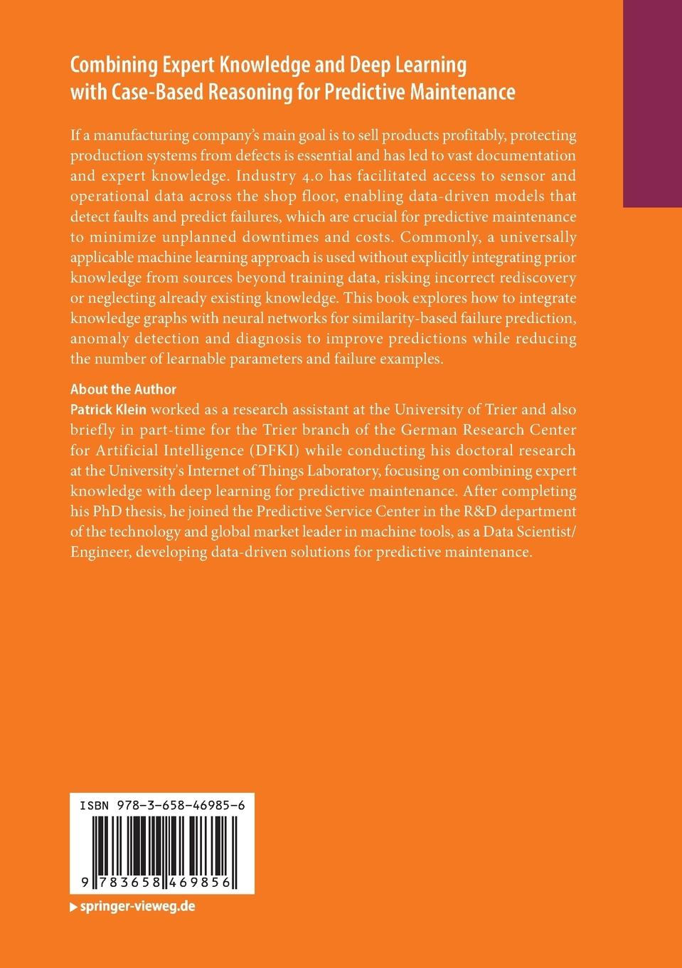 Rückseitencover Combining Expert Knowledge and Deep Learning with Case-Based Reasoning for Predictive Maintenance