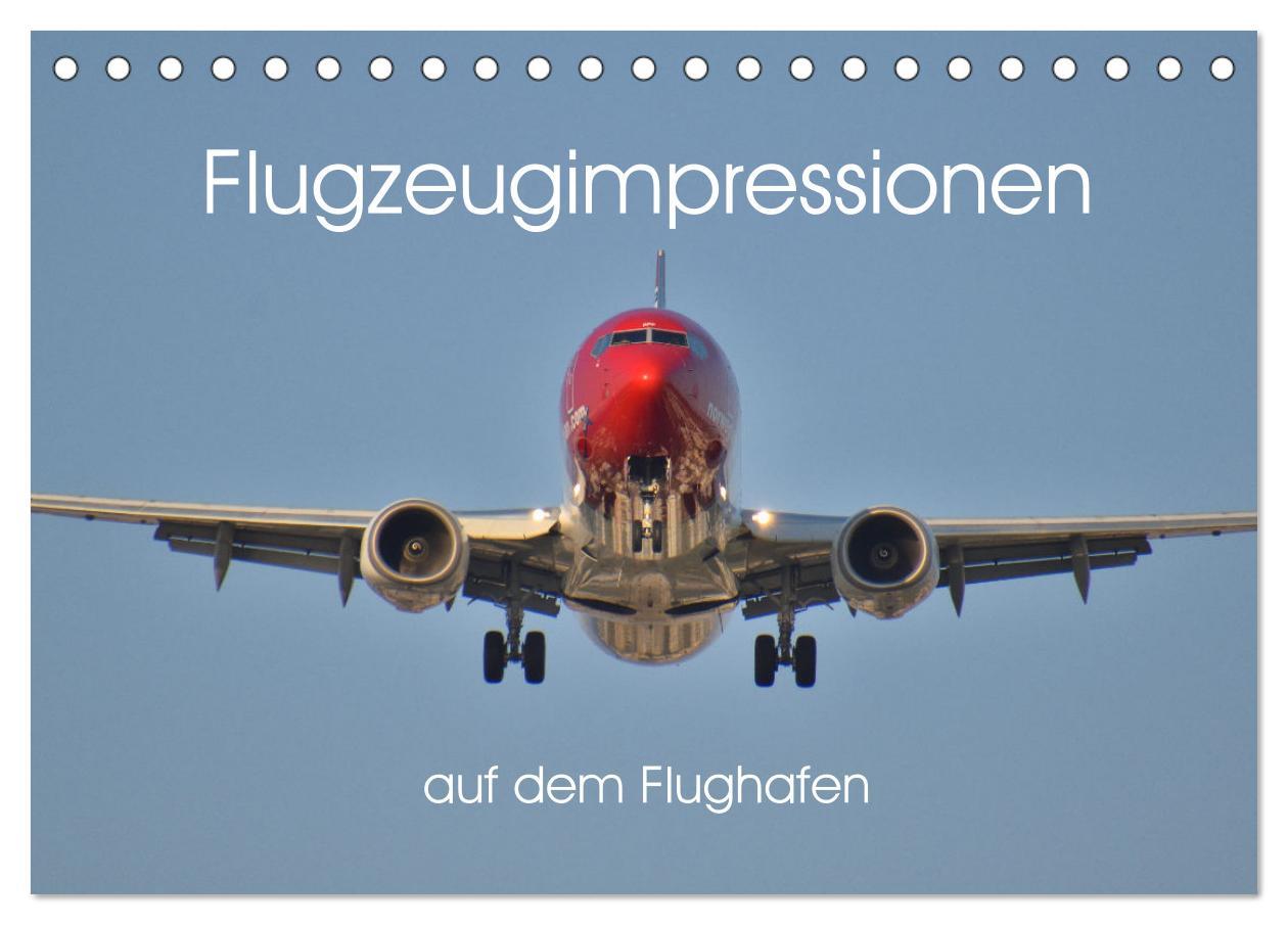 Vorderes Coverbild Flugzeugimpressionen auf dem Flughafen (Tischkalender 2026 DIN A5 quer), CALVENDO Monatskalender