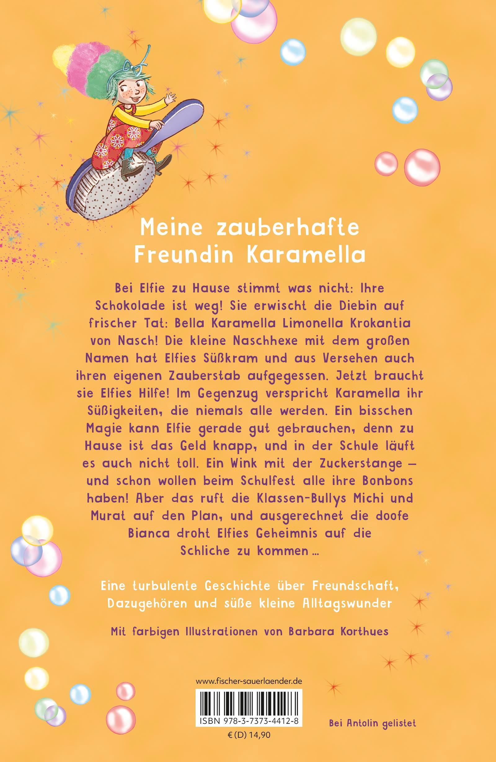 Rückseitencover Bella Karamella - Achtung, zauberhafte Freundin!