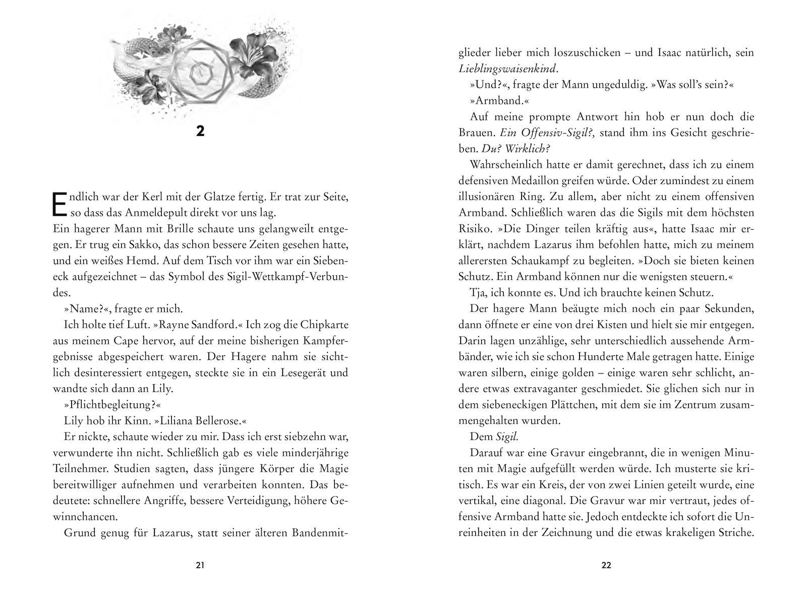 Beispielinhalt (Bild) Dark Sigils - Was die Magie verlangt