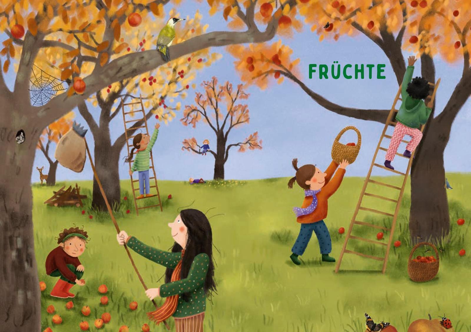 Beispielinhalt (Bild) Hörst du's rascheln? Der Herbst ist da!