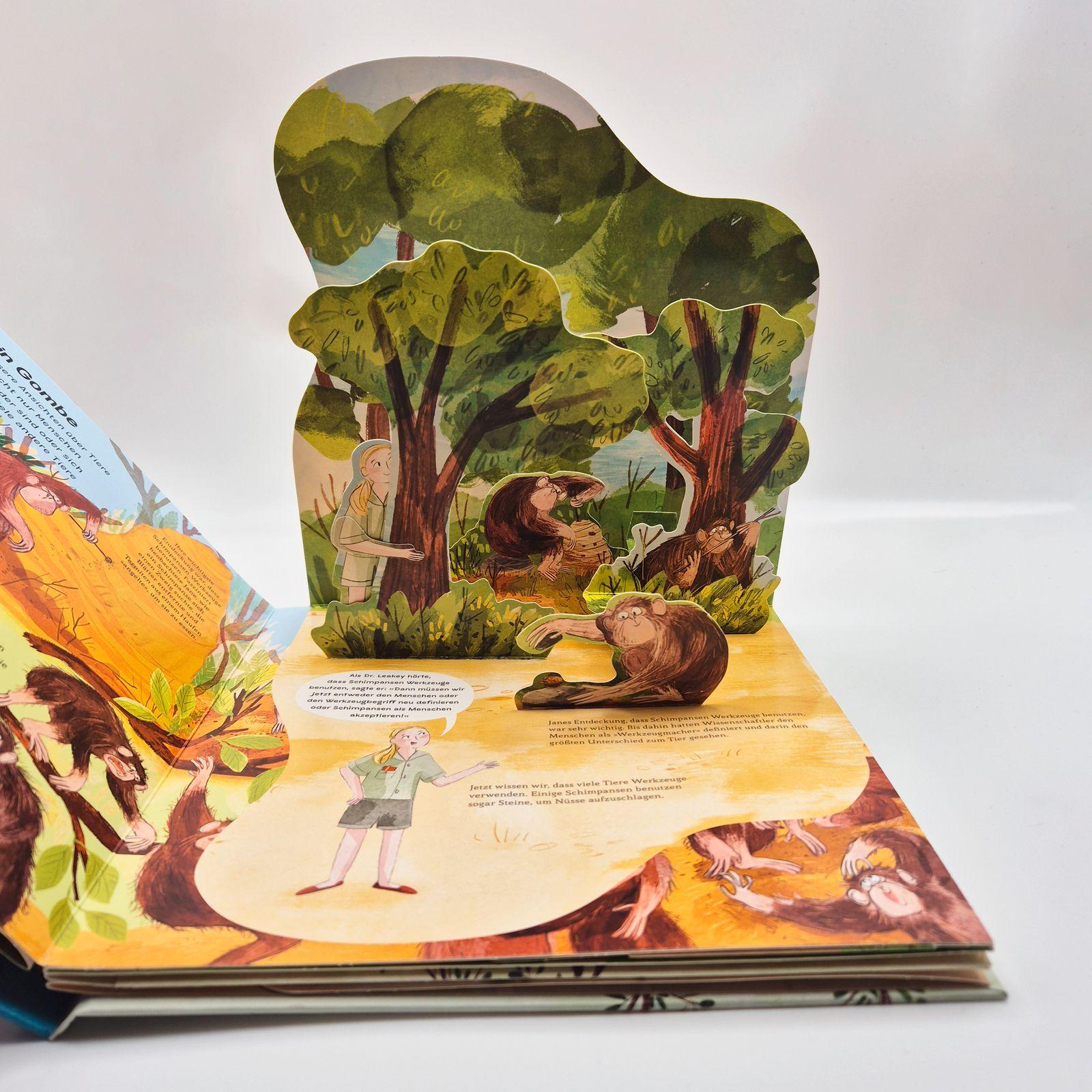 Beispielinhalt (Bild) SCIENCE POPS: Jane Goodall