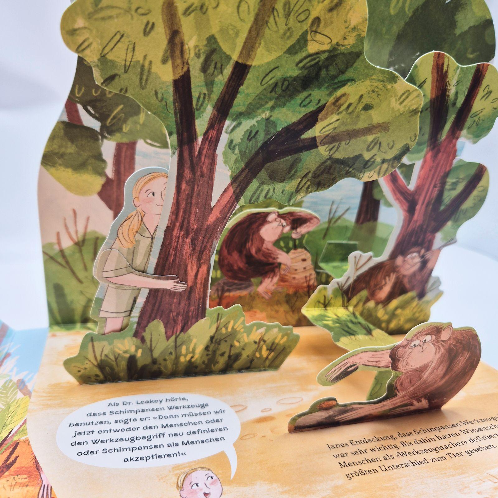 Beispielinhalt (Bild) SCIENCE POPS: Jane Goodall