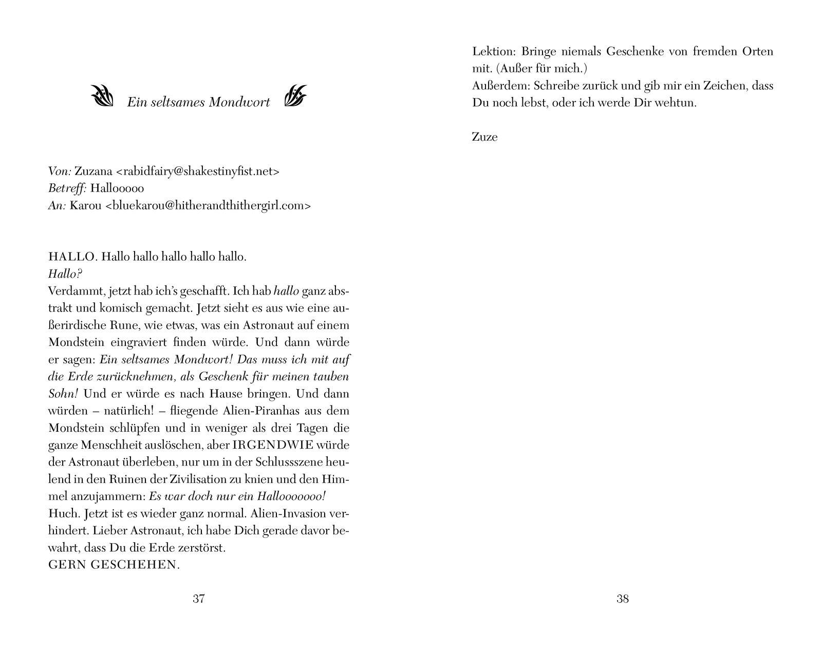 Beispielinhalt (Bild) Days of Blood and Starlight