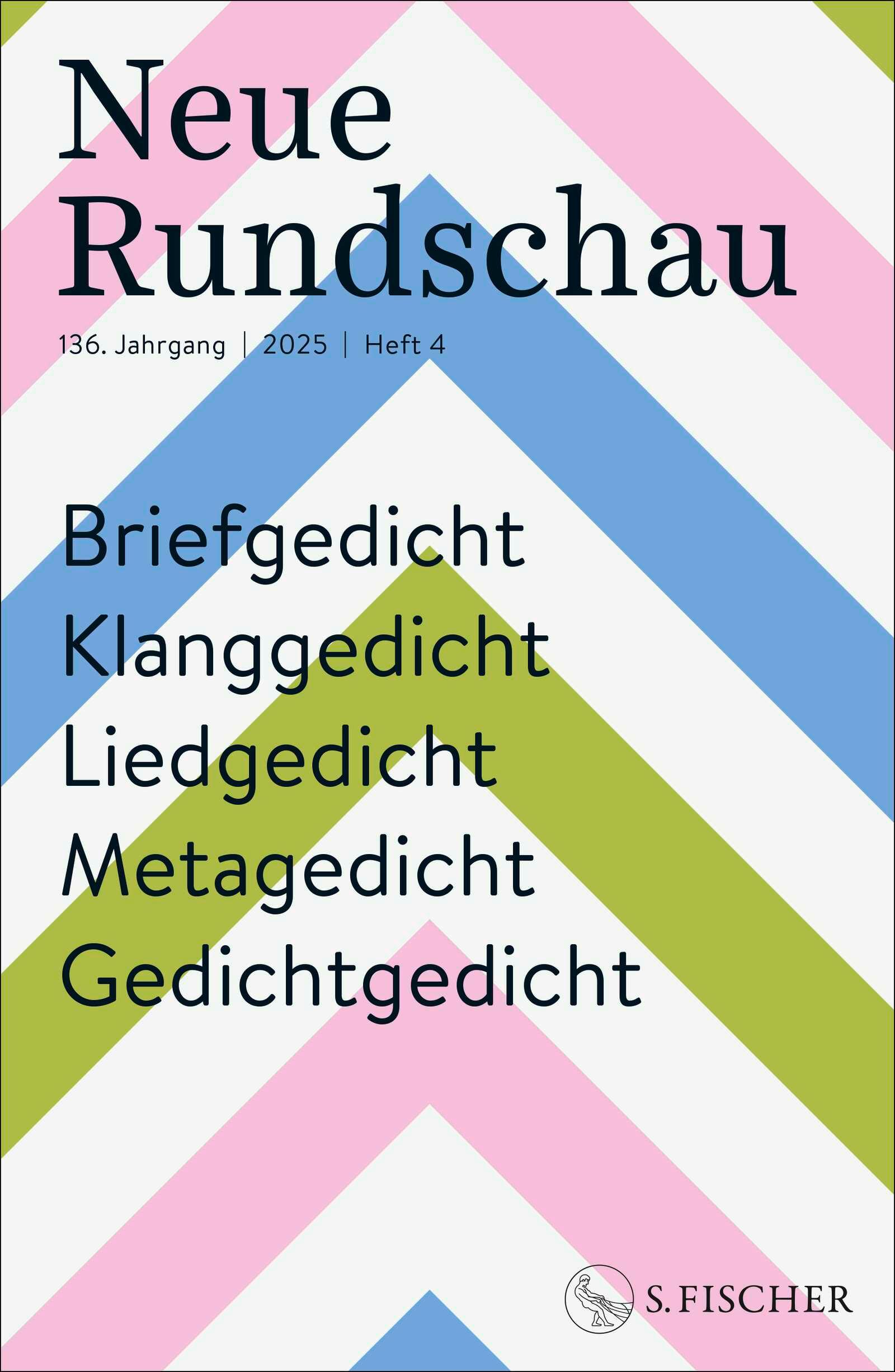 Vorderes Coverbild Neue Rundschau 2025/4