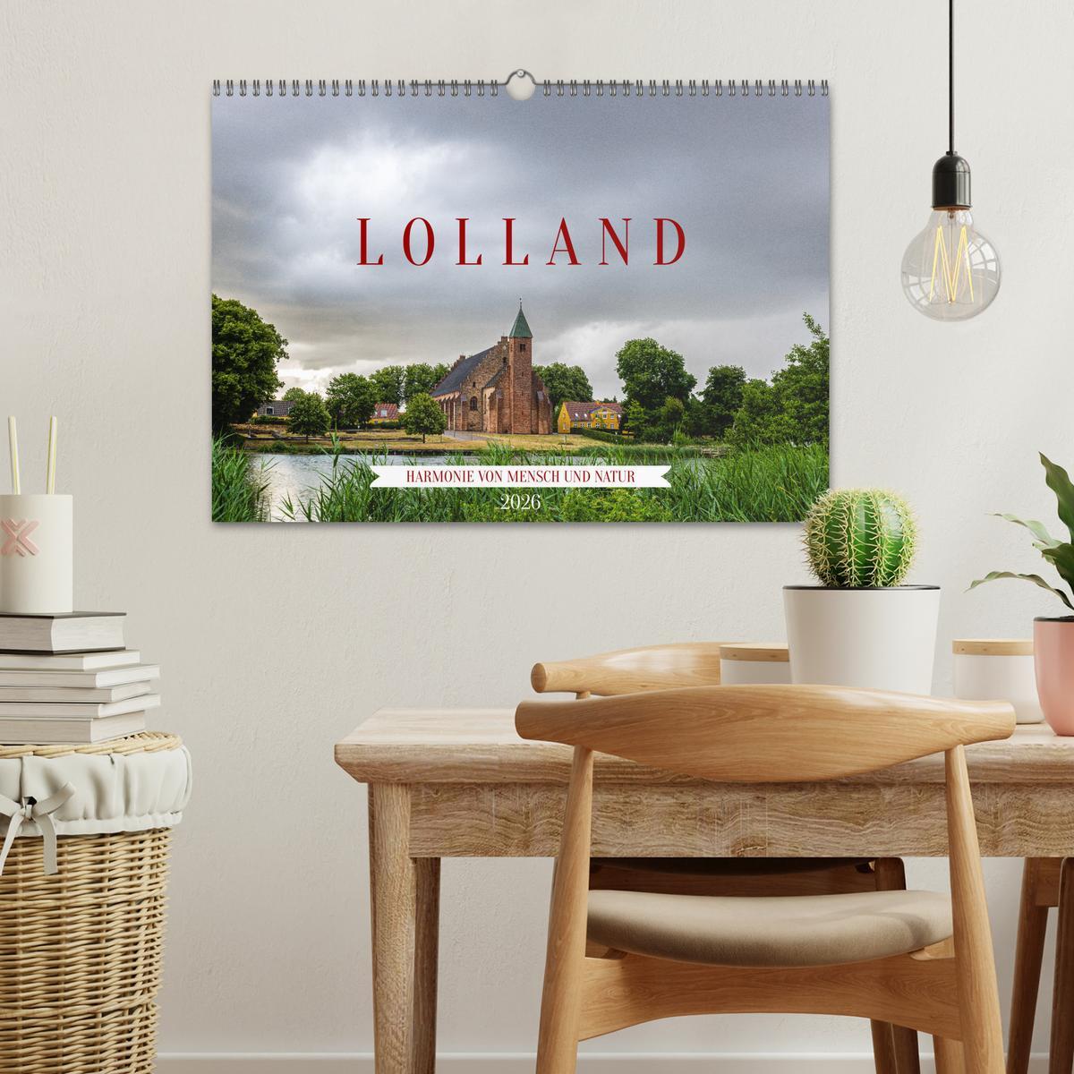 Beispielinhalt (Bild) Lolland - Harmonie von Mensch und Natur (Wandkalender 2026 DIN A3 quer), CALVENDO Monatskalender