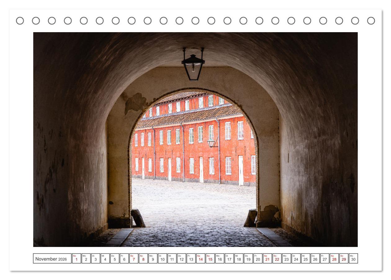 Beispielinhalt (Bild) Kopenhagen - Traumstädte der Welt (Tischkalender 2026 DIN A5 quer), CALVENDO Monatskalender