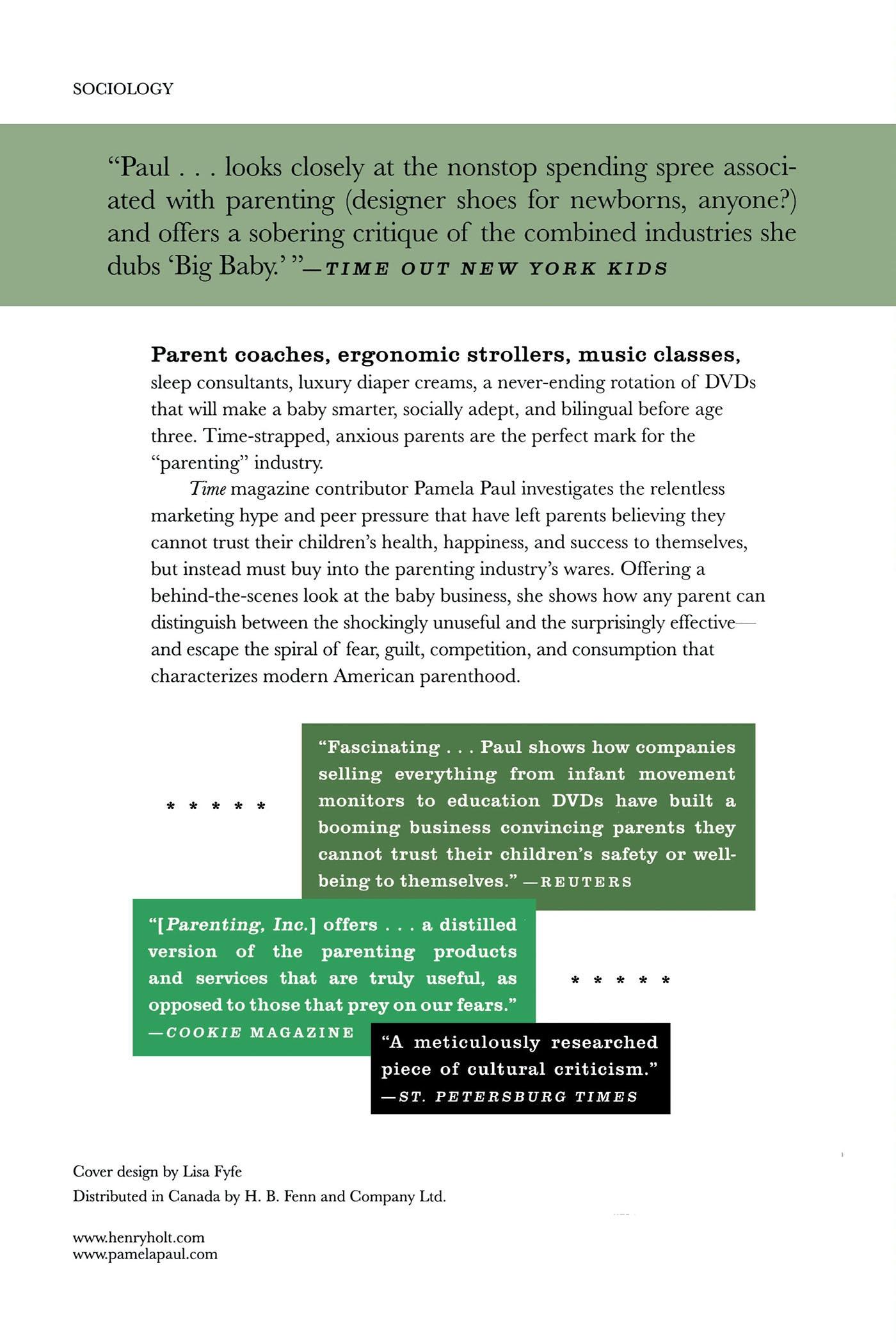 Rückseitencover Parenting, Inc.