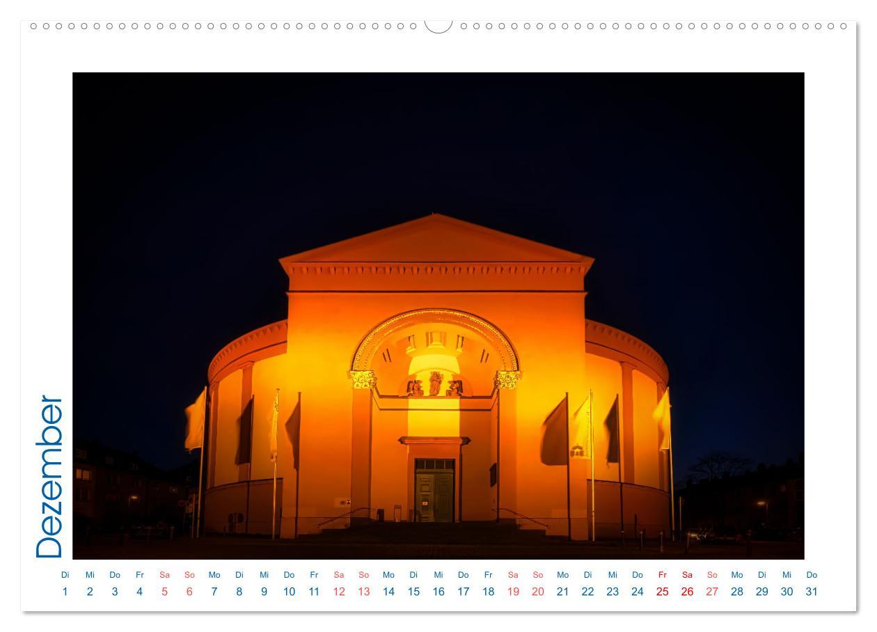 Beispielinhalt (Bild) Blickfang Darmstadt! (hochwertiger Premium Wandkalender 2026 DIN A2 quer), Kunstdruck in Hochglanz