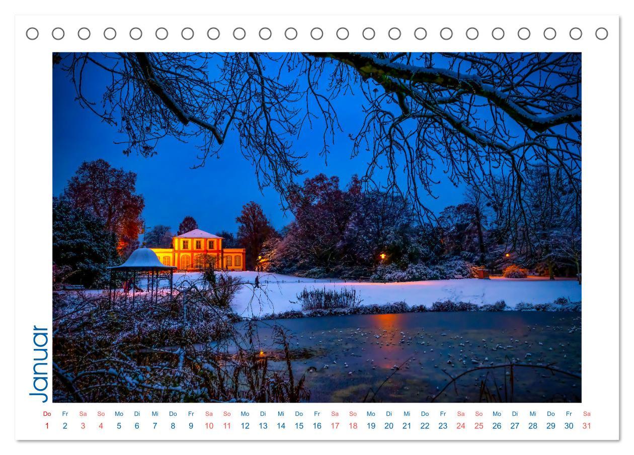 Beispielinhalt (Bild) Blickfang Darmstadt! (Tischkalender 2026 DIN A5 quer), CALVENDO Monatskalender