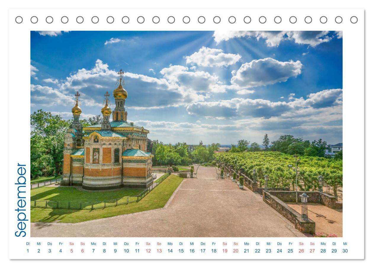 Beispielinhalt (Bild) Blickfang Darmstadt! (Tischkalender 2026 DIN A5 quer), CALVENDO Monatskalender