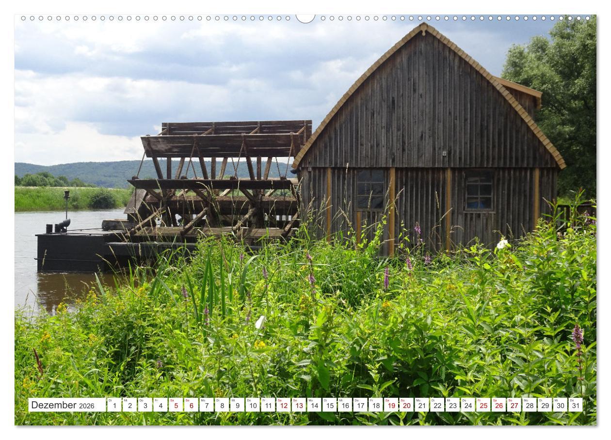 Beispielinhalt (Bild) Minden - Eindrücke aus der historischen Stadt an der Weser (Wandkalender 2026 DIN A2 quer), CALVENDO Monatskalender