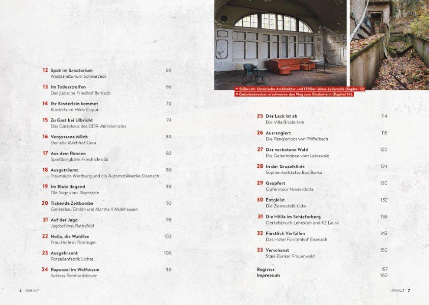 Beispielinhalt (Bild) Lost & Dark Places Thüringen