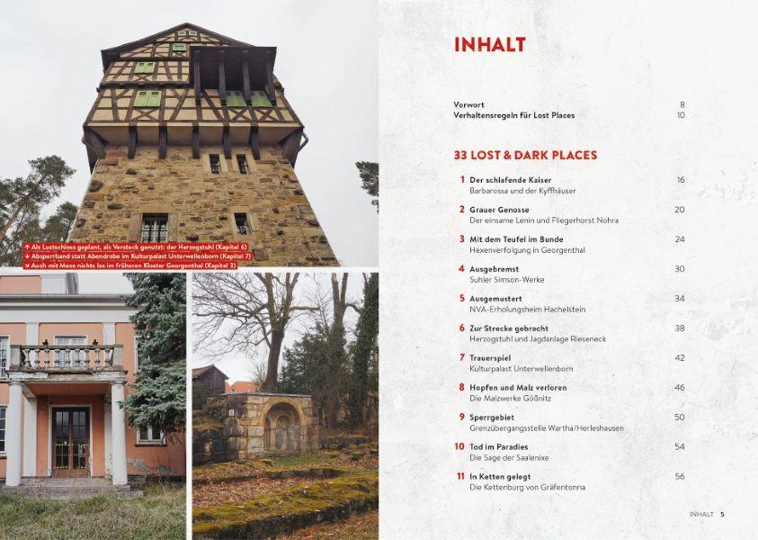 Beispielinhalt (Bild) Lost & Dark Places Thüringen
