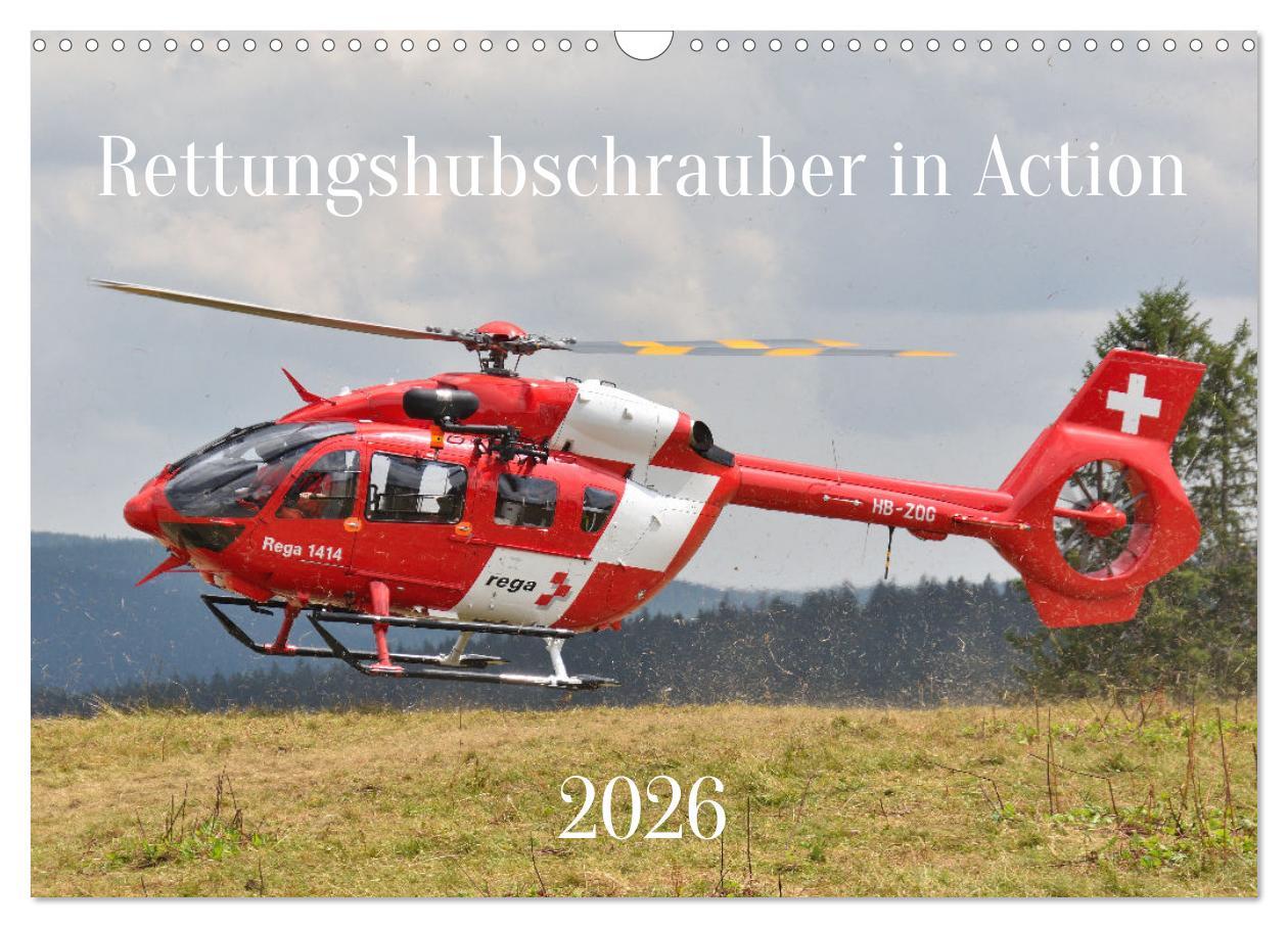 Vorderes Coverbild Rettungshubschrauber in Action (Wandkalender 2026 DIN A3 quer), CALVENDO Monatskalender