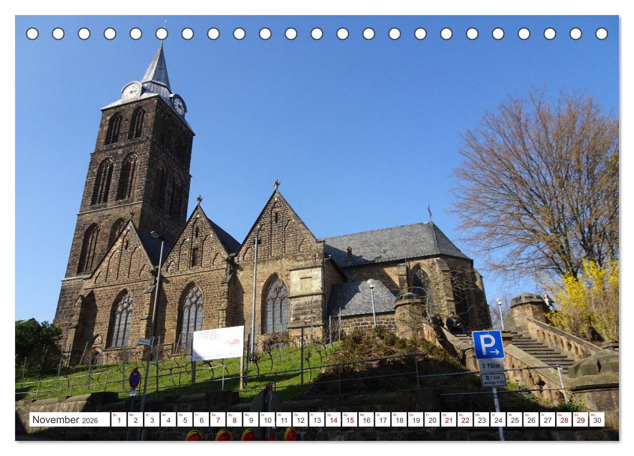 Beispielinhalt (Bild) Minden - Eindrücke aus der historischen Stadt an der Weser (Tischkalender 2026 DIN A5 quer), CALVENDO Monatskalender