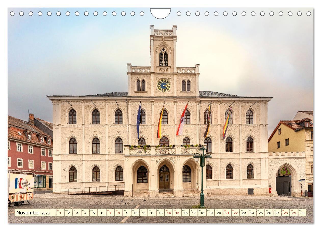 Beispielinhalt (Bild) Weimar - Kulturstadt im Herzen Europas (Wandkalender 2026 DIN A4 quer), CALVENDO Monatskalender