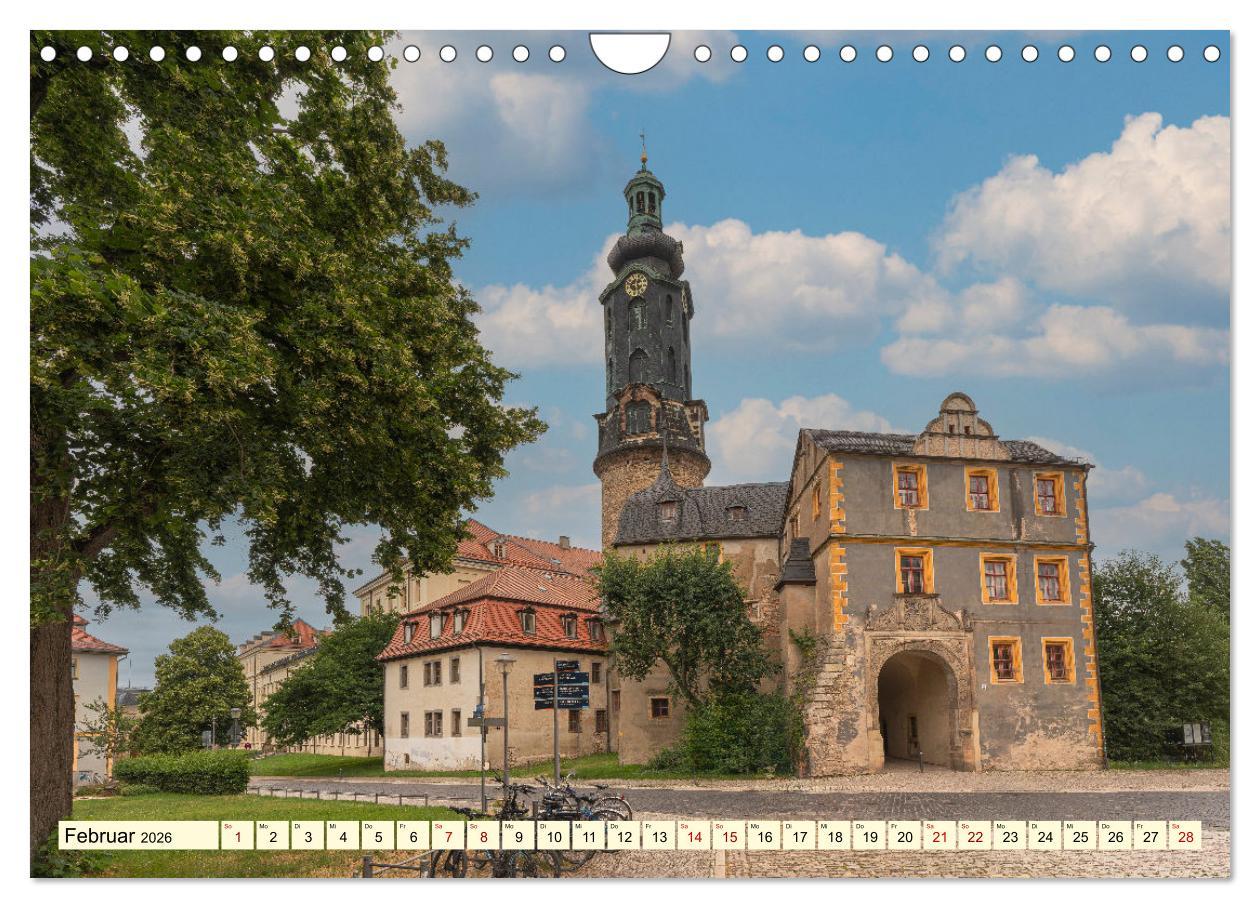 Beispielinhalt (Bild) Weimar - Kulturstadt im Herzen Europas (Wandkalender 2026 DIN A4 quer), CALVENDO Monatskalender