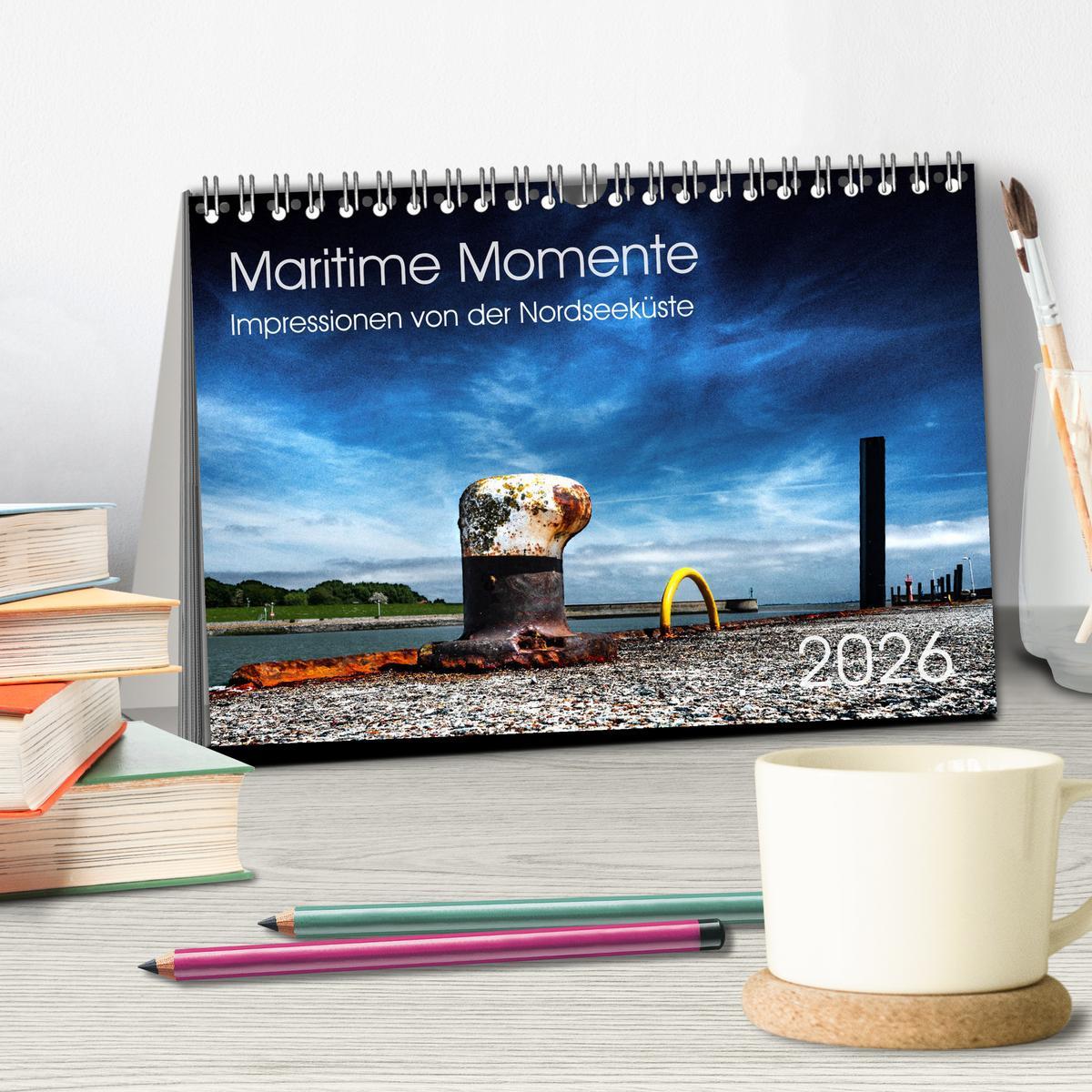 Beispielinhalt (Bild) Maritime Momente (Tischkalender 2026 DIN A5 quer), CALVENDO Monatskalender