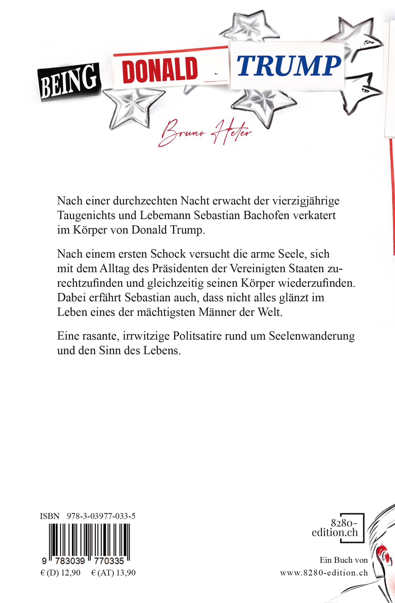 Rückseitencover Being Donald Trump
