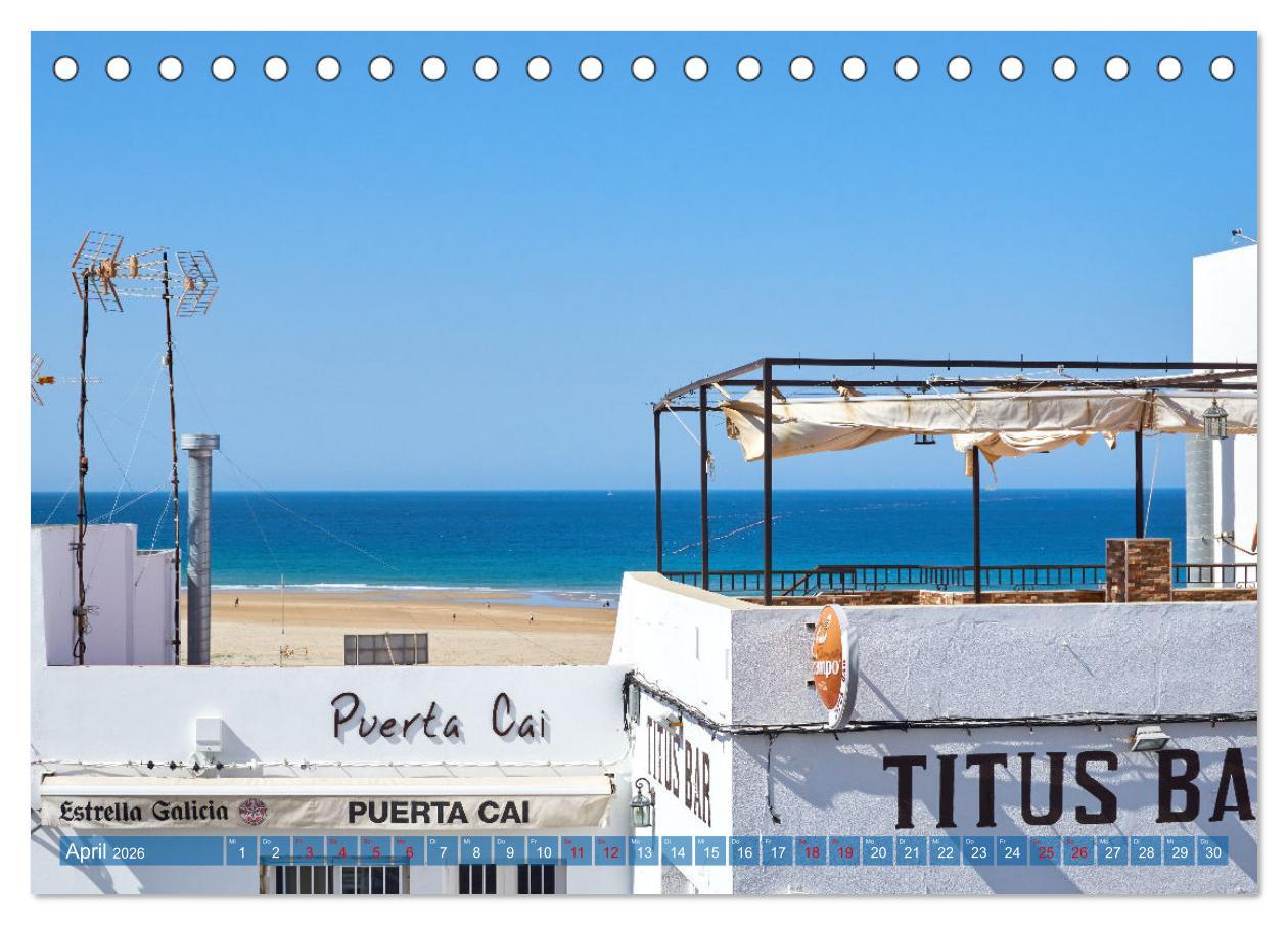 Beispielinhalt (Bild) Conil de la Frontera - Eindrücke einer Stadt am Atlantik (Tischkalender 2026 DIN A5 quer), CALVENDO Monatskalender
