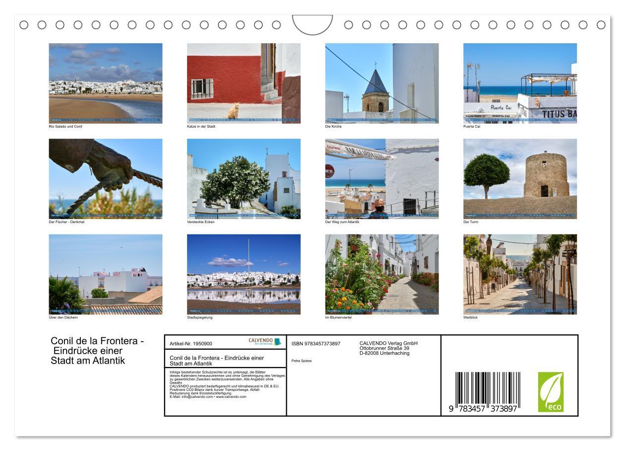 Beispielinhalt (Bild) Conil de la Frontera - Eindrücke einer Stadt am Atlantik (Wandkalender 2026 DIN A4 quer), CALVENDO Monatskalender