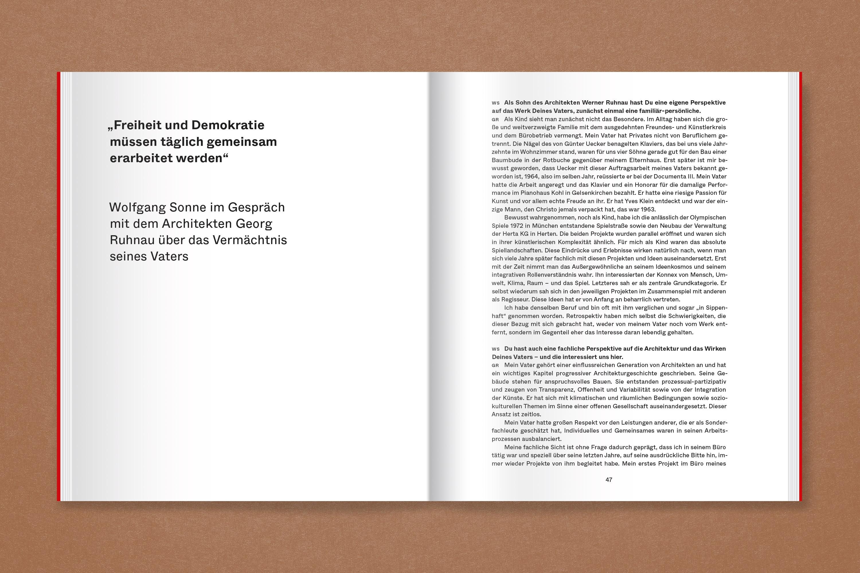 Beispielinhalt (Bild) Werner Ruhnau: Bauen für die offene Gesellschaft