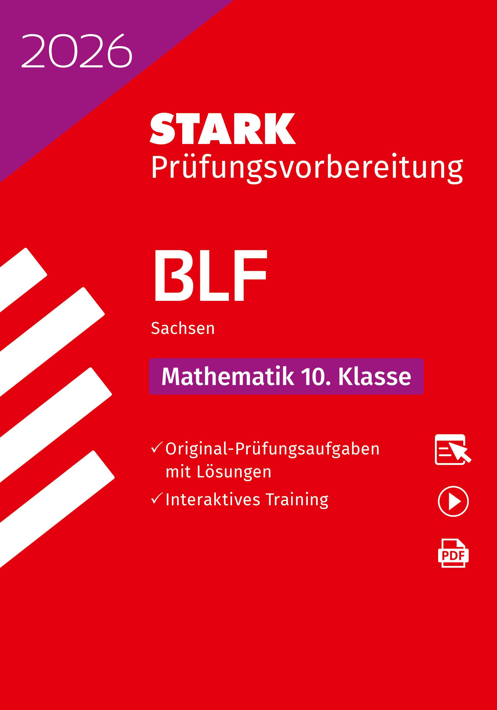 Vorderes Coverbild STARK Mathematik 10. Klasse - BLF Gymnasium 2026 Sachsen - Prüfungsvorbereitung