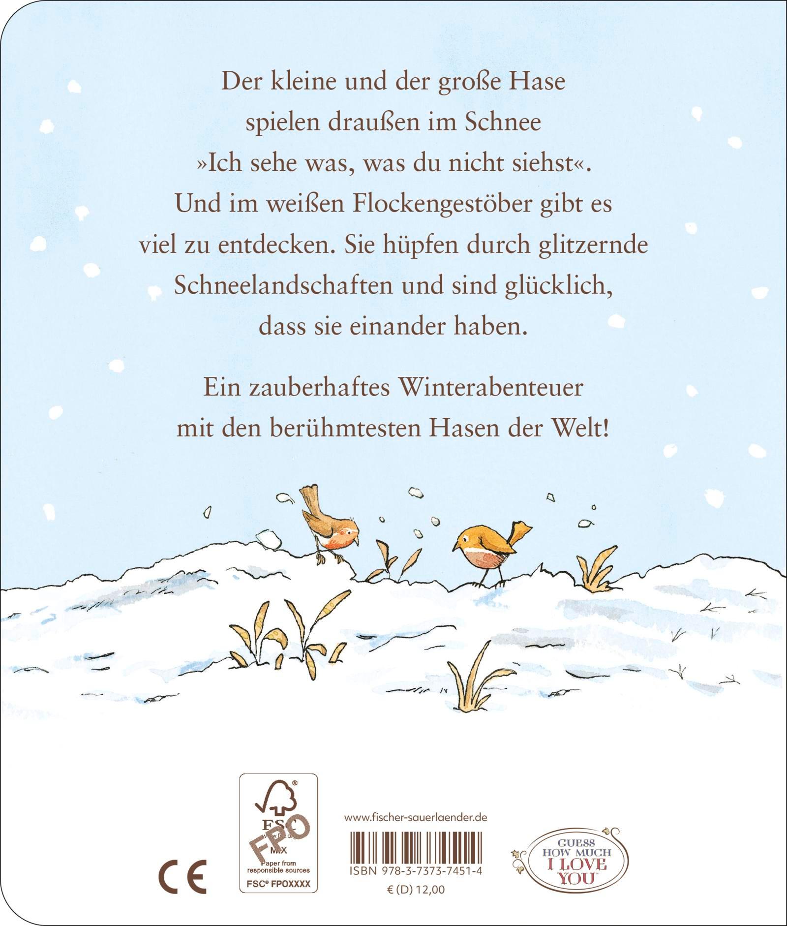 Rückseitencover Weißt du eigentlich, wie lieb ich dich hab? ... wenn die Schneeflocken fallen