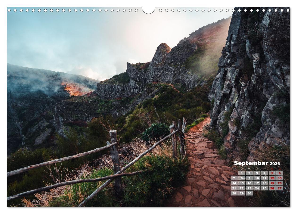 Beispielinhalt (Bild) Trauminsel Madeira (Wandkalender 2026 DIN A3 quer), CALVENDO Monatskalender