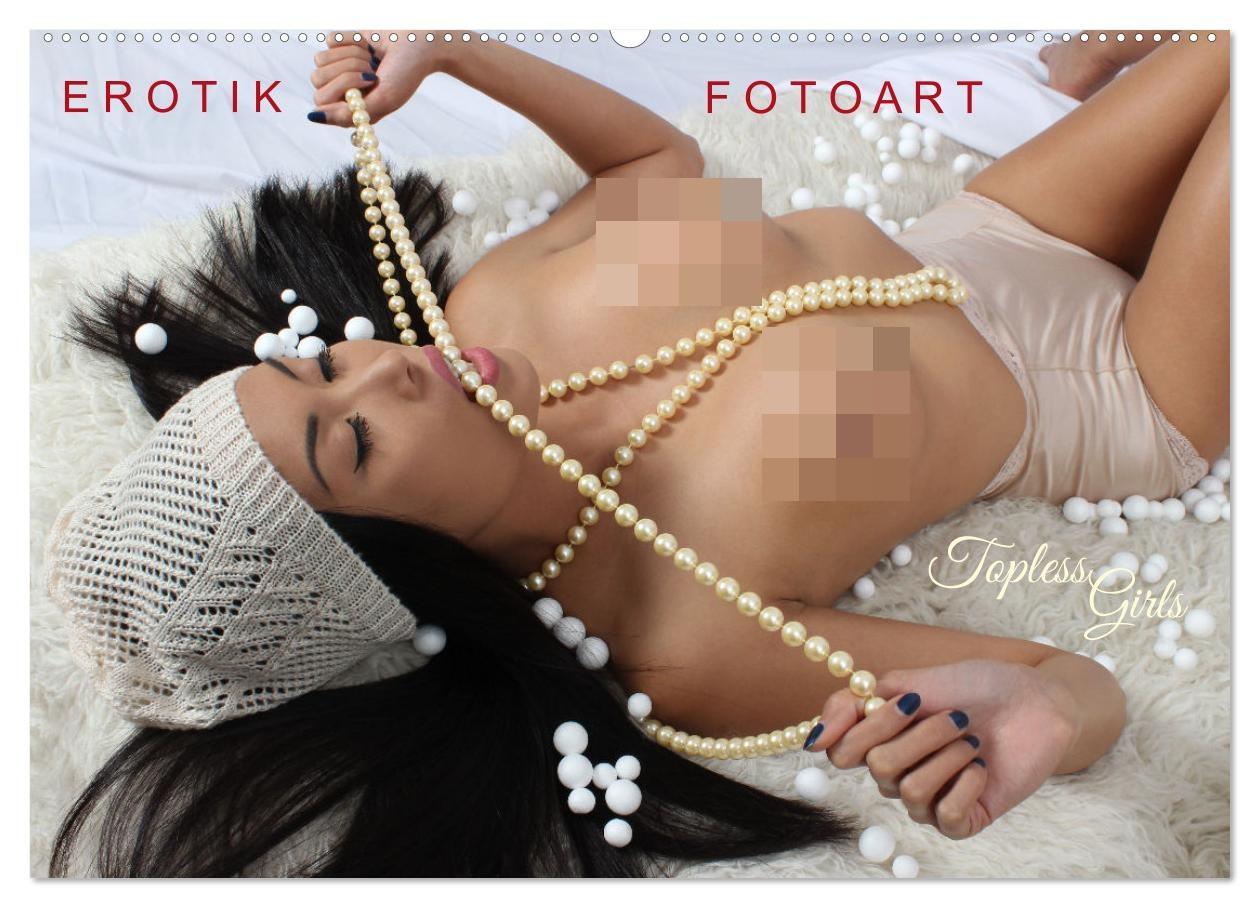 Vorderes Coverbild EROTIK FOTOART - Topless Girls (Wandkalender 2026 DIN A2 quer), CALVENDO Monatskalender