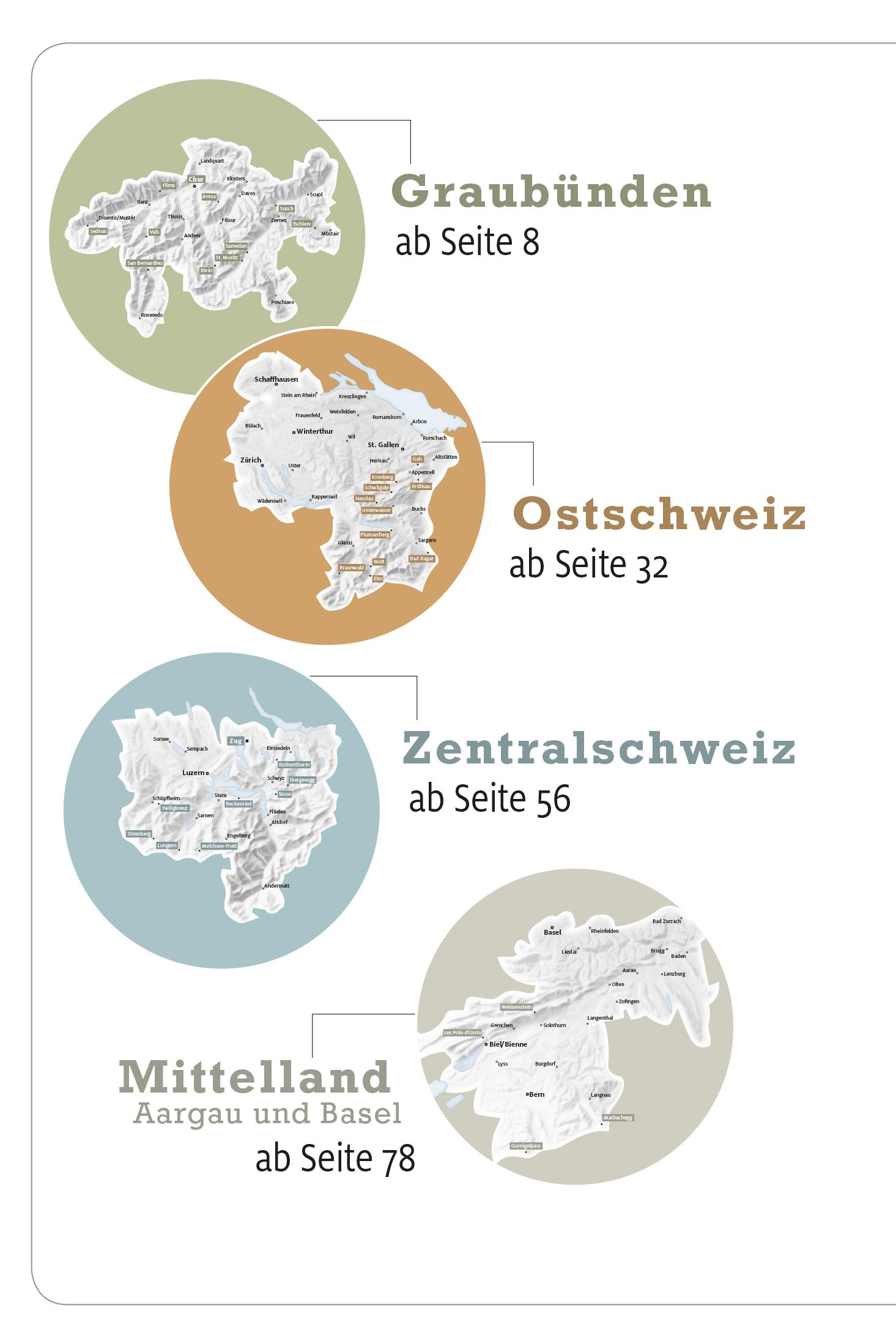 Beispielinhalt (Bild) Kümmerly+Frey Erlebnis Schweiz Winterwanderungen - Wanderführer