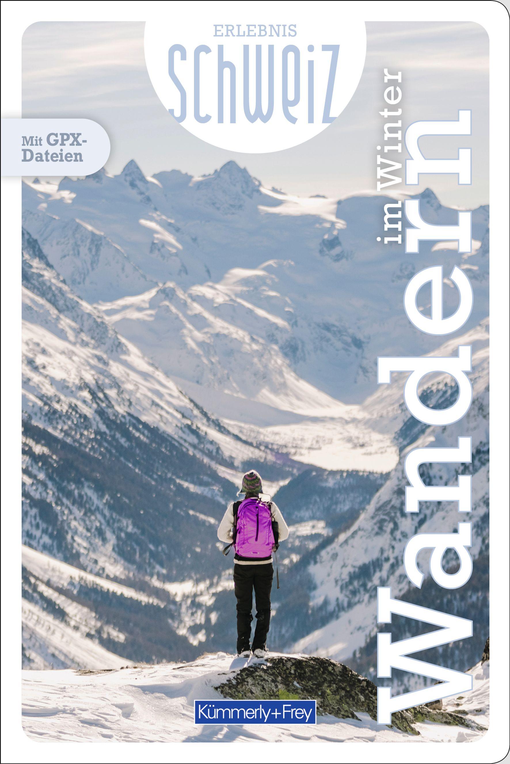 Vorderes Coverbild Kümmerly+Frey Erlebnis Schweiz Winterwanderungen - Wanderführer