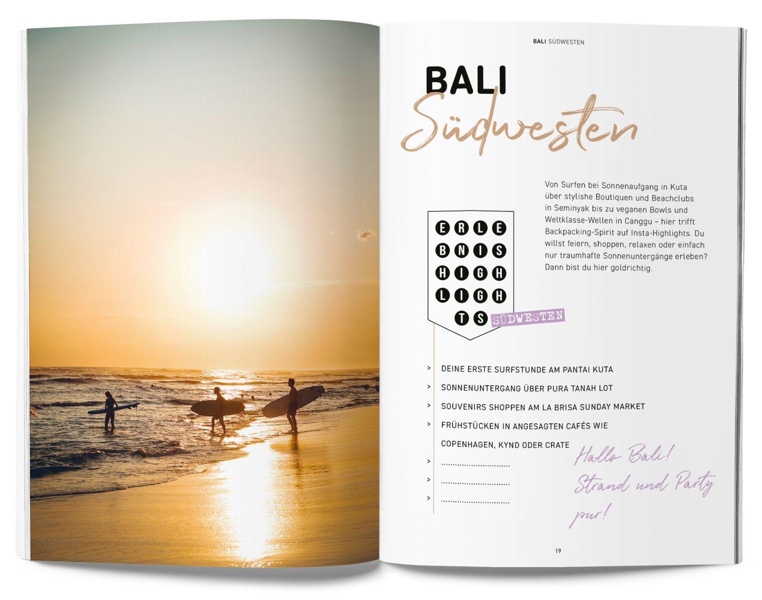 Beispielinhalt (Bild) GuideMe Reiseführer Bali