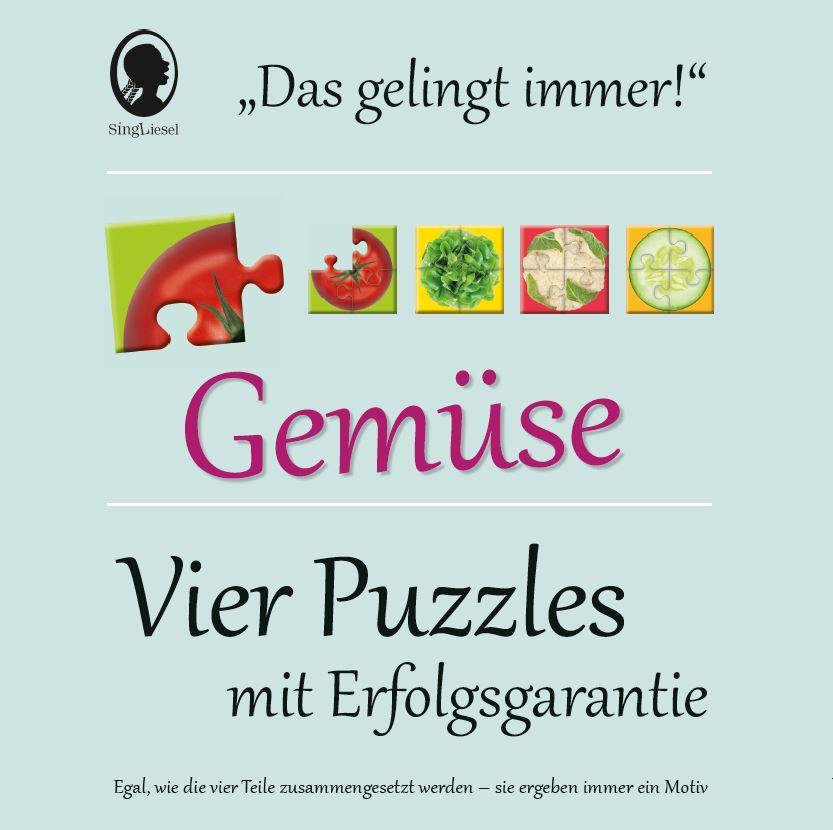 Vorderes Coverbild Das "Gelingt immer"-Puzzle Gemüse. Das Puzzle-Spiel für Senioren mit Demenz