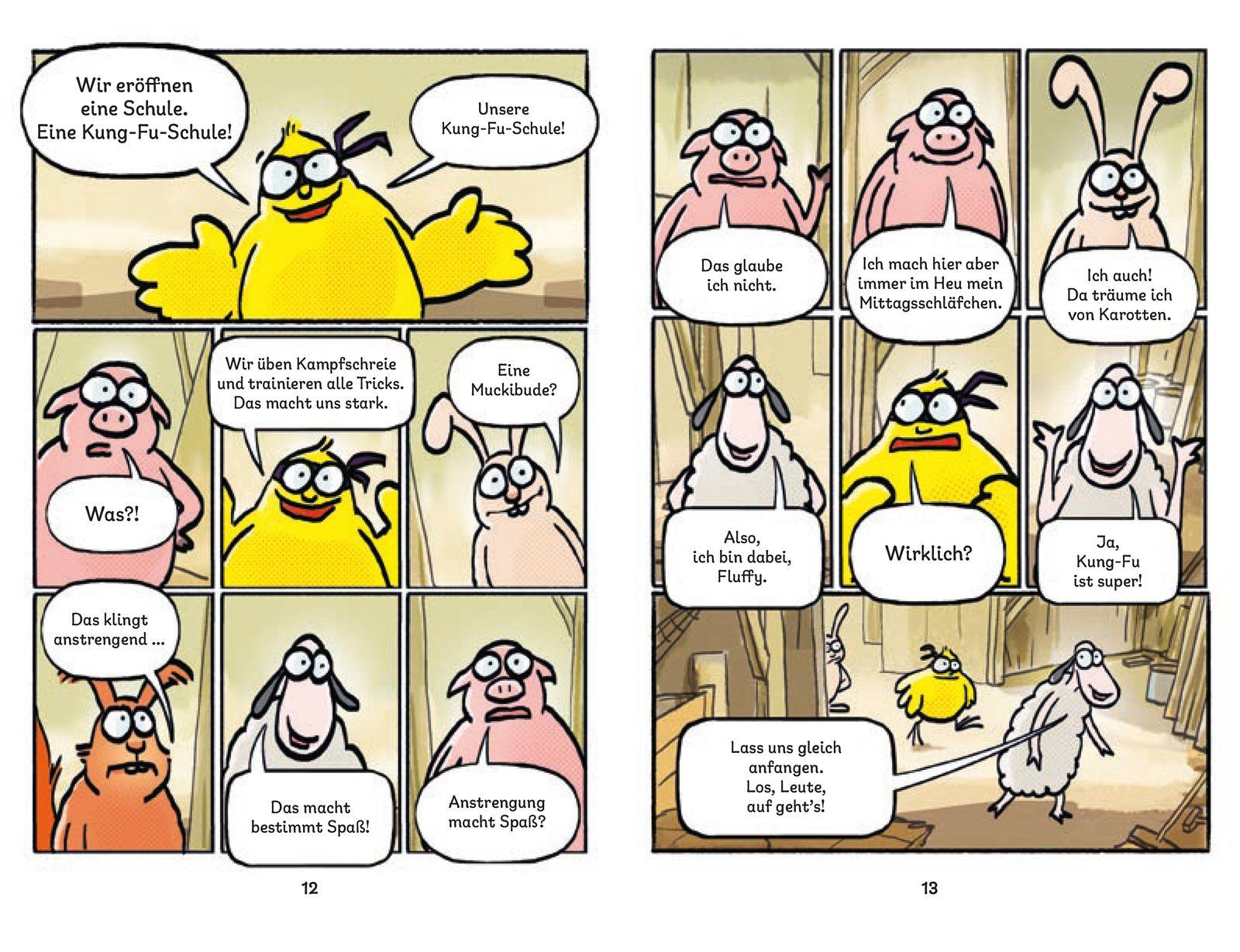 Beispielinhalt (Bild) Fluffy und Robocat