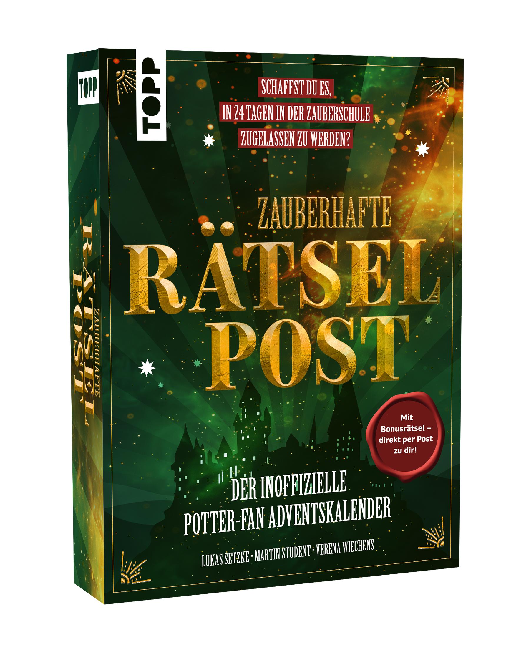 Vorderes Coverbild Zauberhafte Rätselpost: Der inoffizielle Potter-Fan Adventskalender
