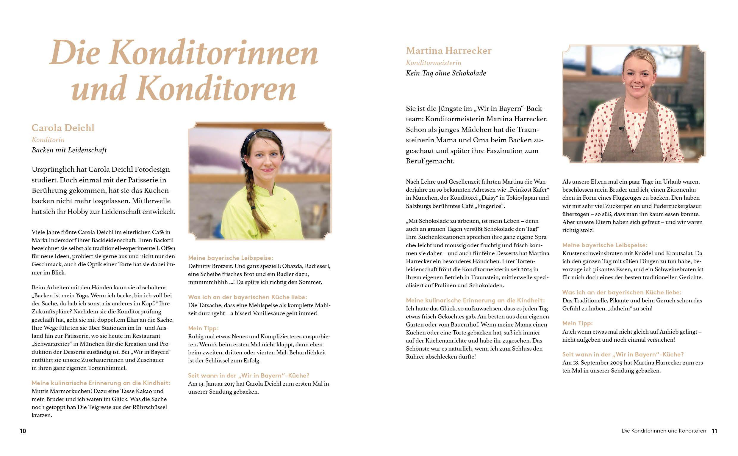 Beispielinhalt (Bild) Wir in Bayern - Das Backbuch