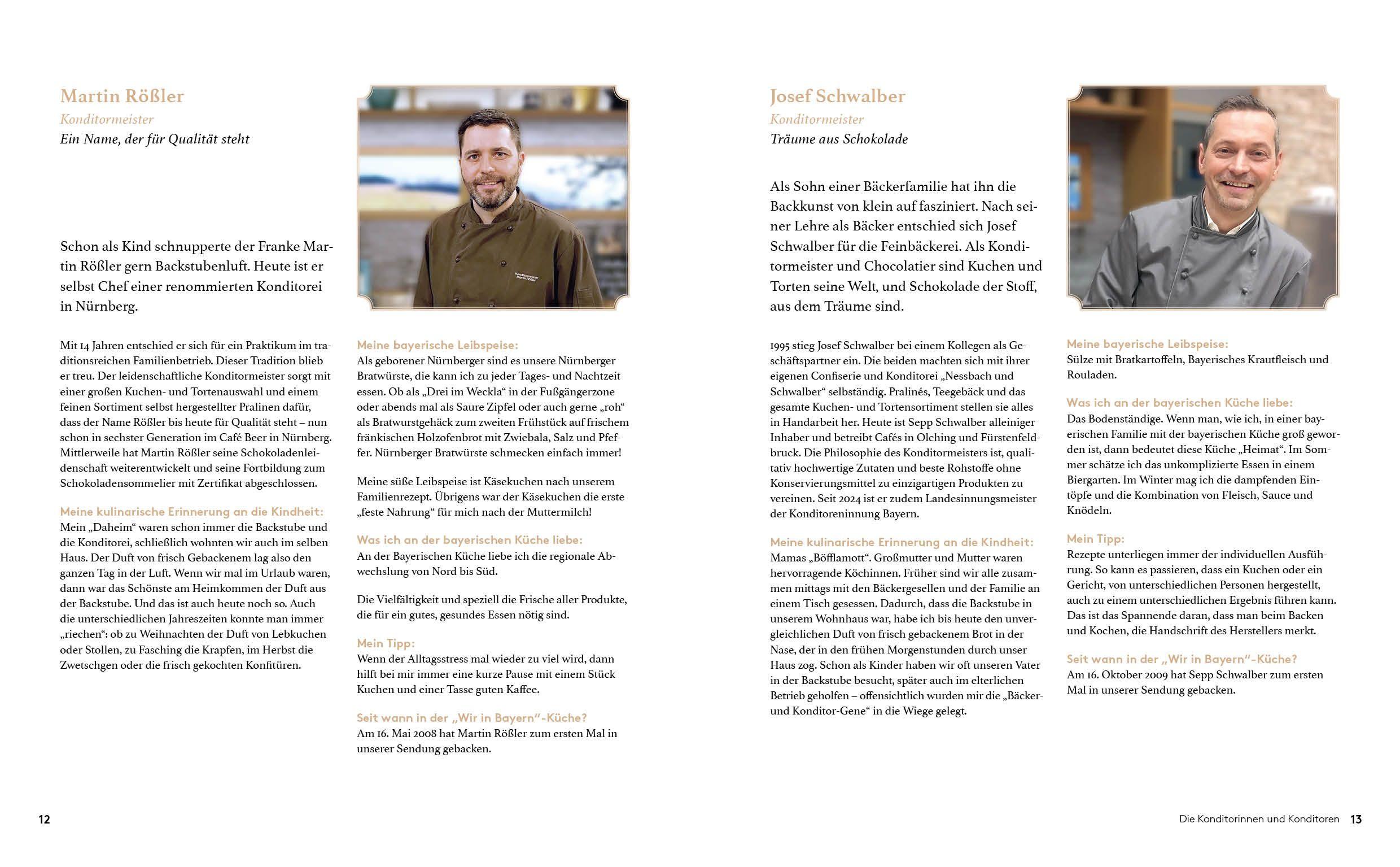 Beispielinhalt (Bild) Wir in Bayern - Das Backbuch