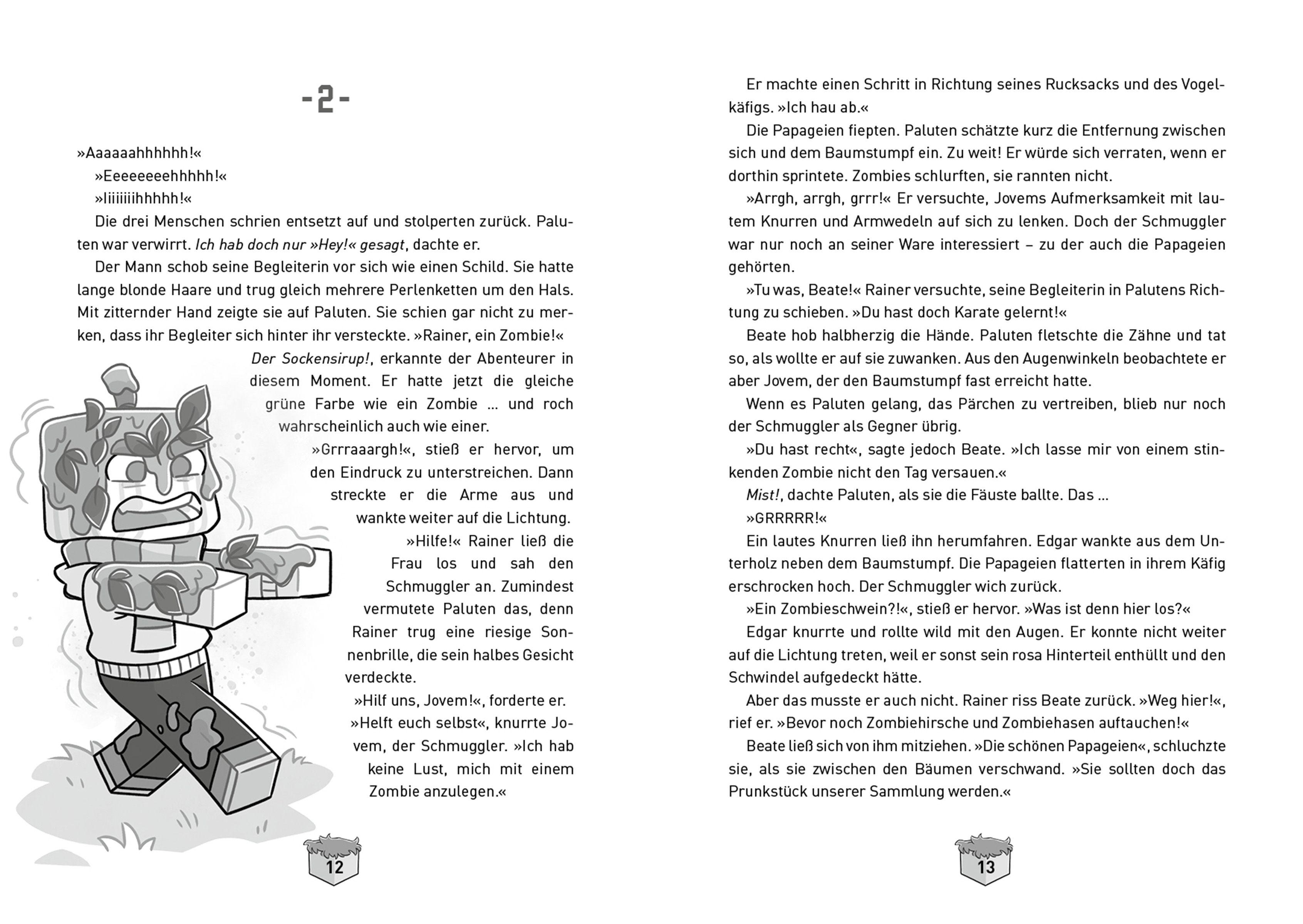 Beispielinhalt (Bild) Rabatz um den Drachenschatz