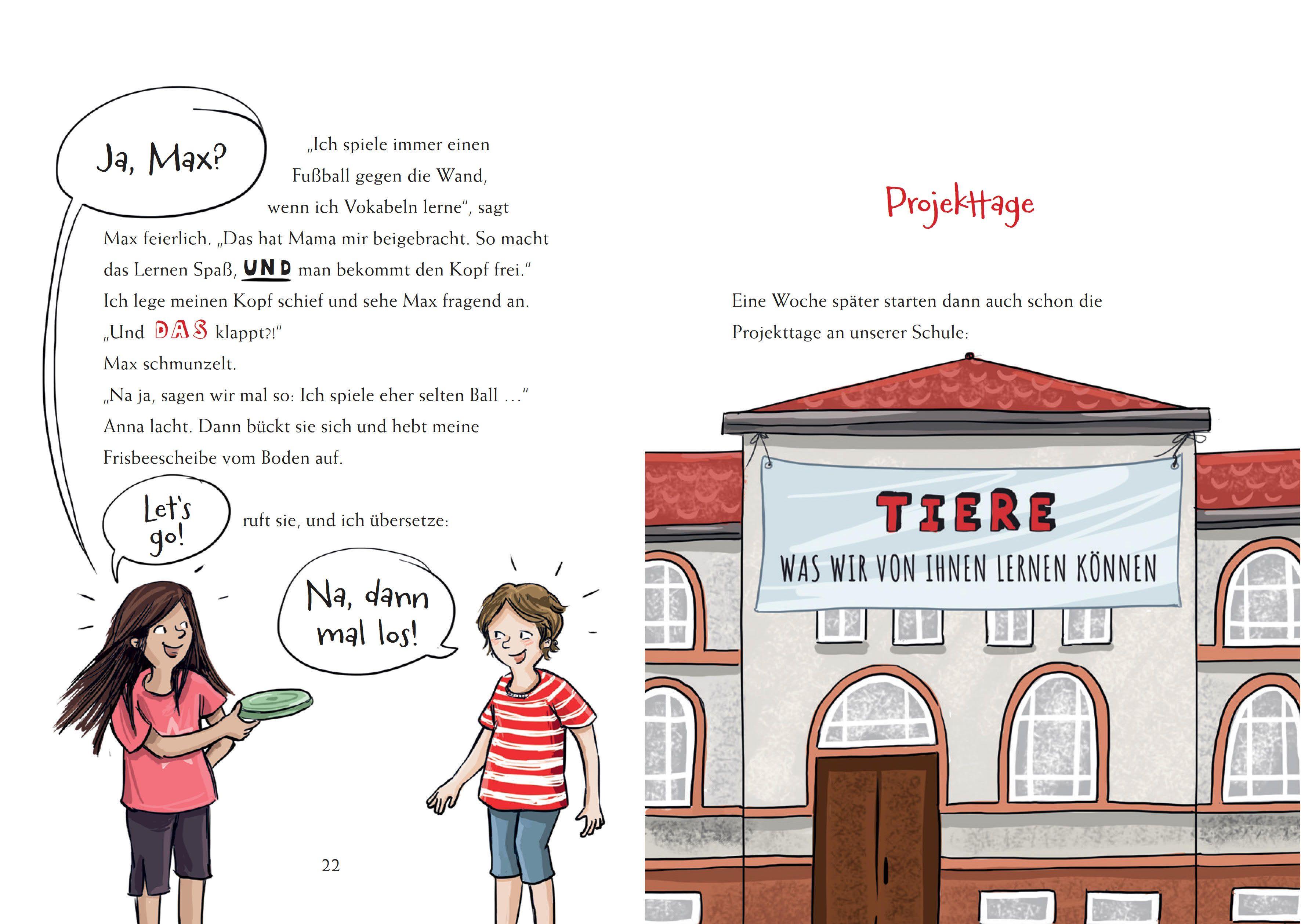 Beispielinhalt (Bild) Schule mit Juli