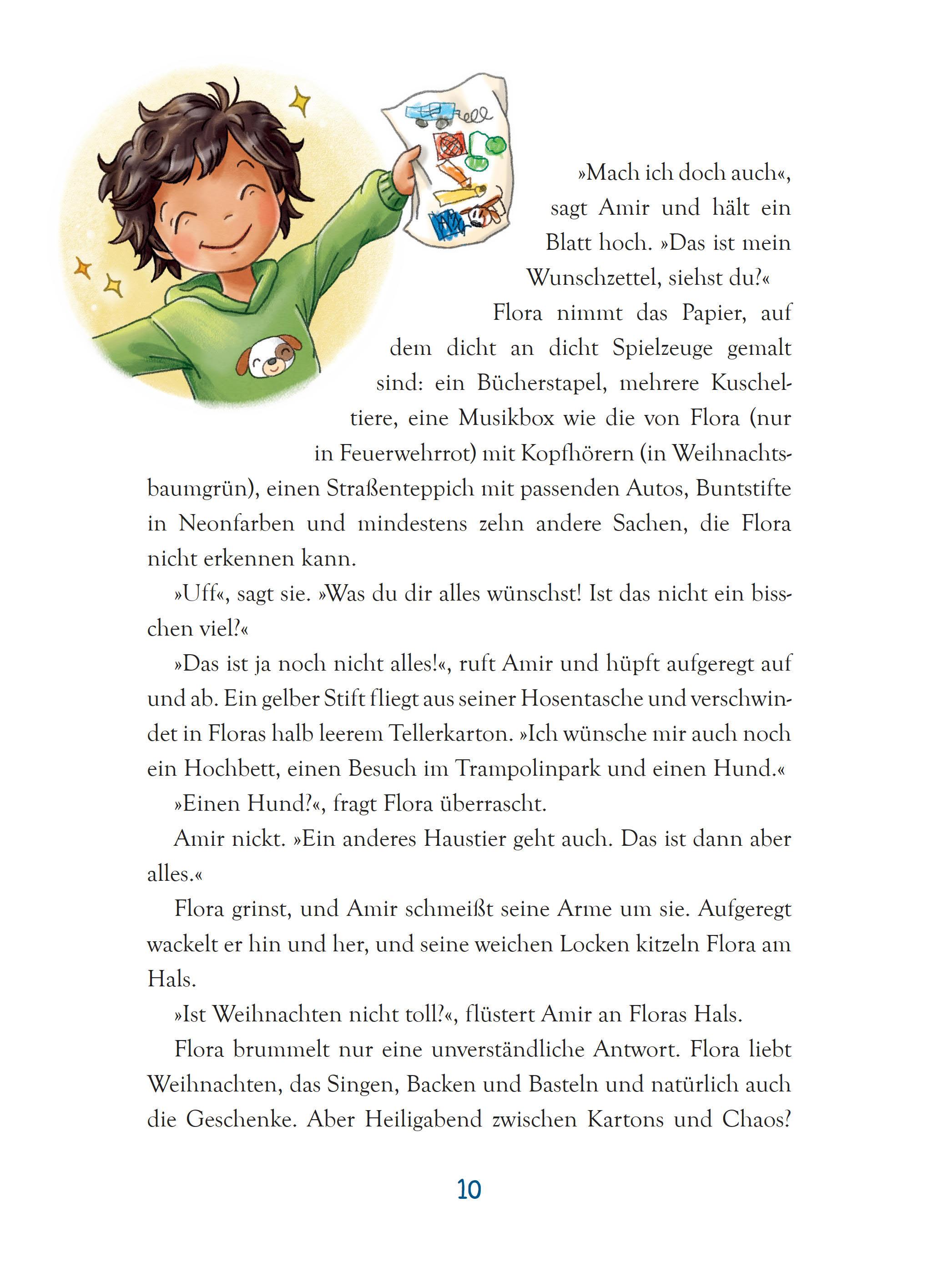 Beispielinhalt (Bild) Ein Rentier namens Zimtstern - Ein Adventskalenderbuch in 24 Kapiteln