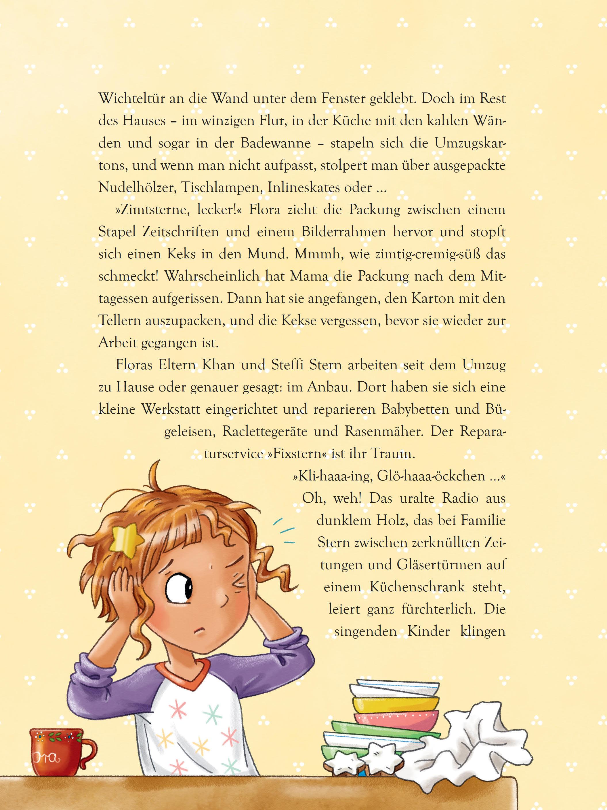 Beispielinhalt (Bild) Ein Rentier namens Zimtstern - Ein Adventskalenderbuch in 24 Kapiteln