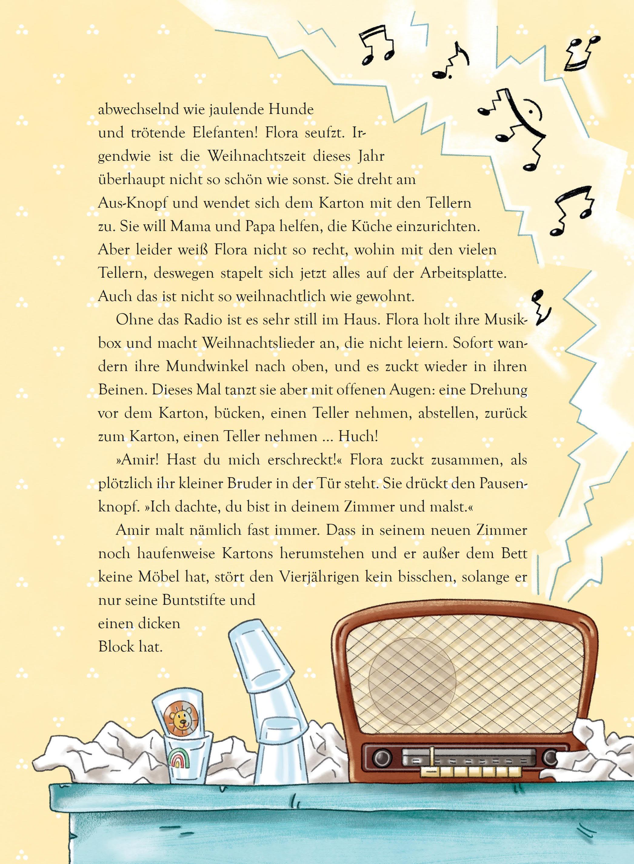 Beispielinhalt (Bild) Ein Rentier namens Zimtstern - Ein Adventskalenderbuch in 24 Kapiteln