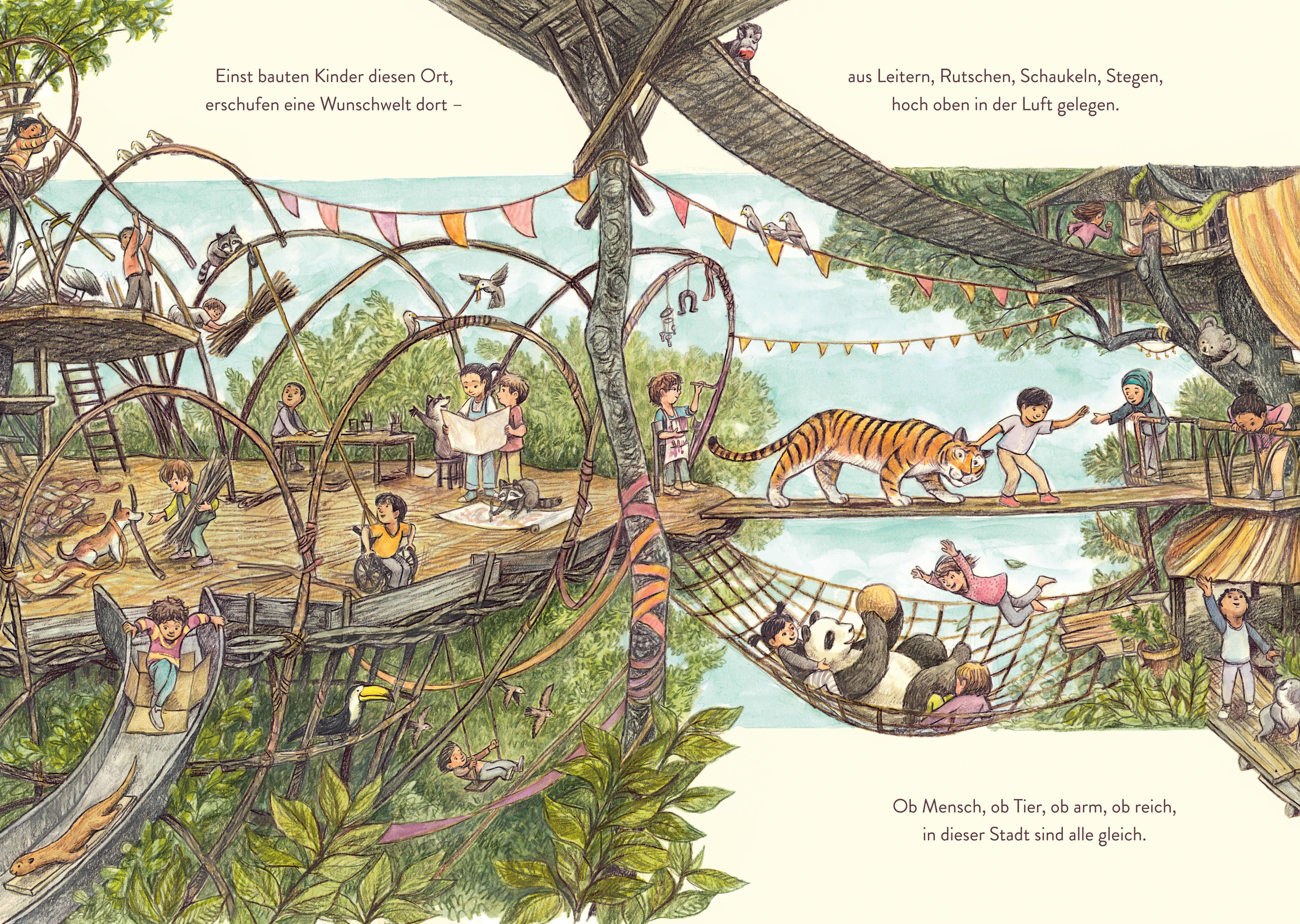 Beispielinhalt (Bild) Unsere Baumhausstadt