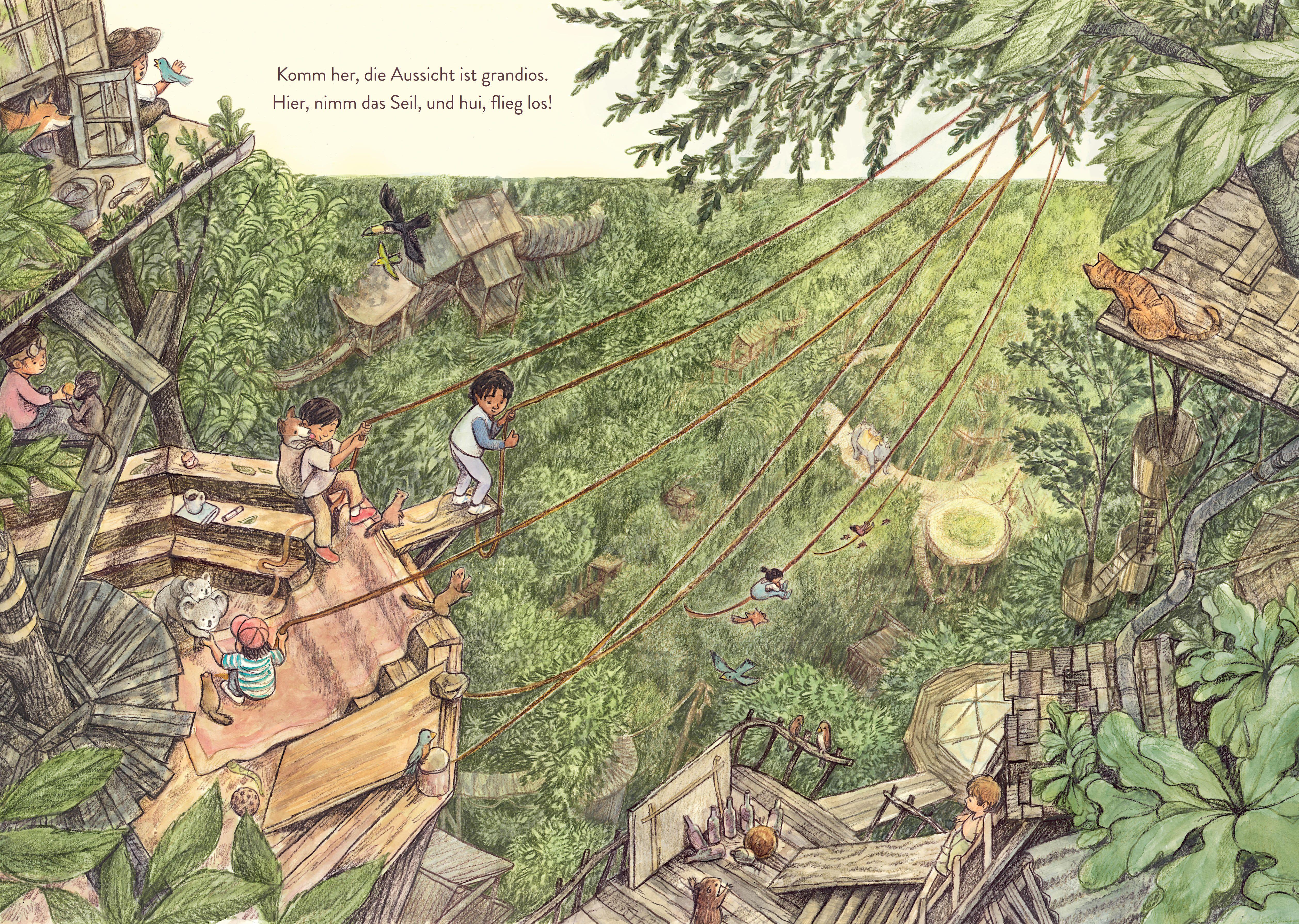 Beispielinhalt (Bild) Unsere Baumhausstadt