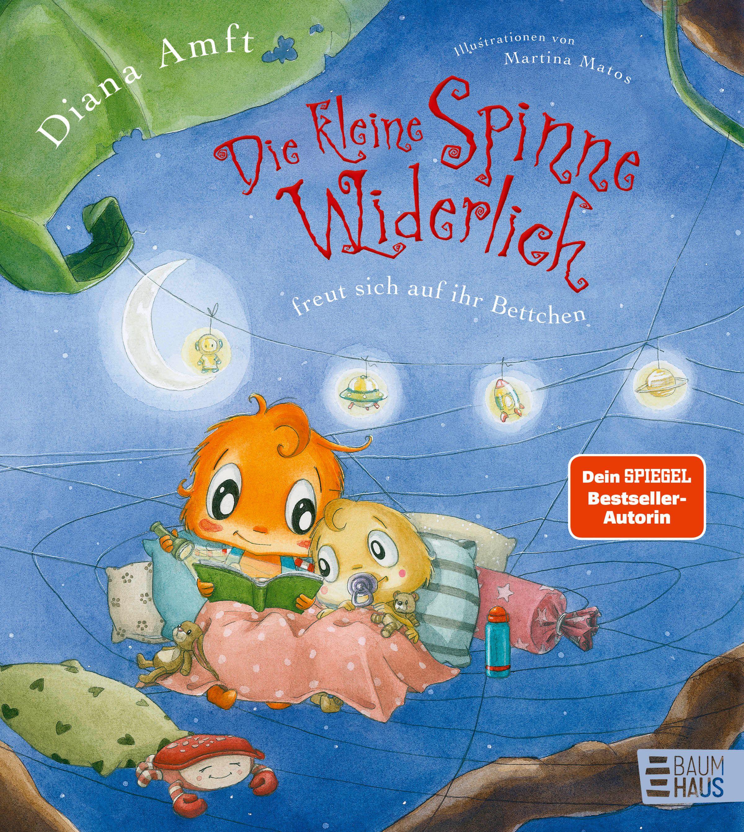 Vorderes Coverbild Die kleine Spinne Widerlich freut sich auf ihr Bettchen